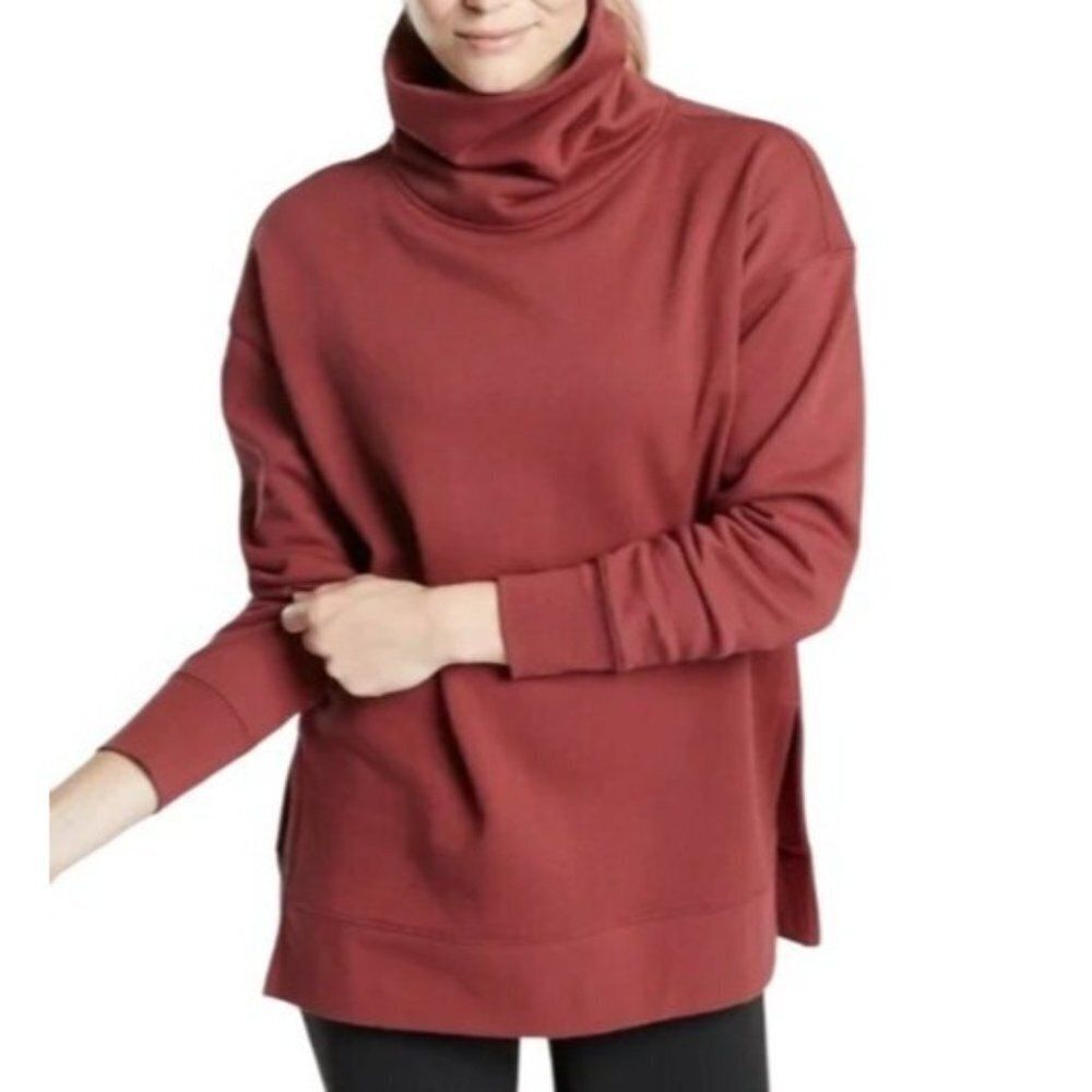 ATHLETA Womens XS 24/7 Funnel Neck Sweatshirt